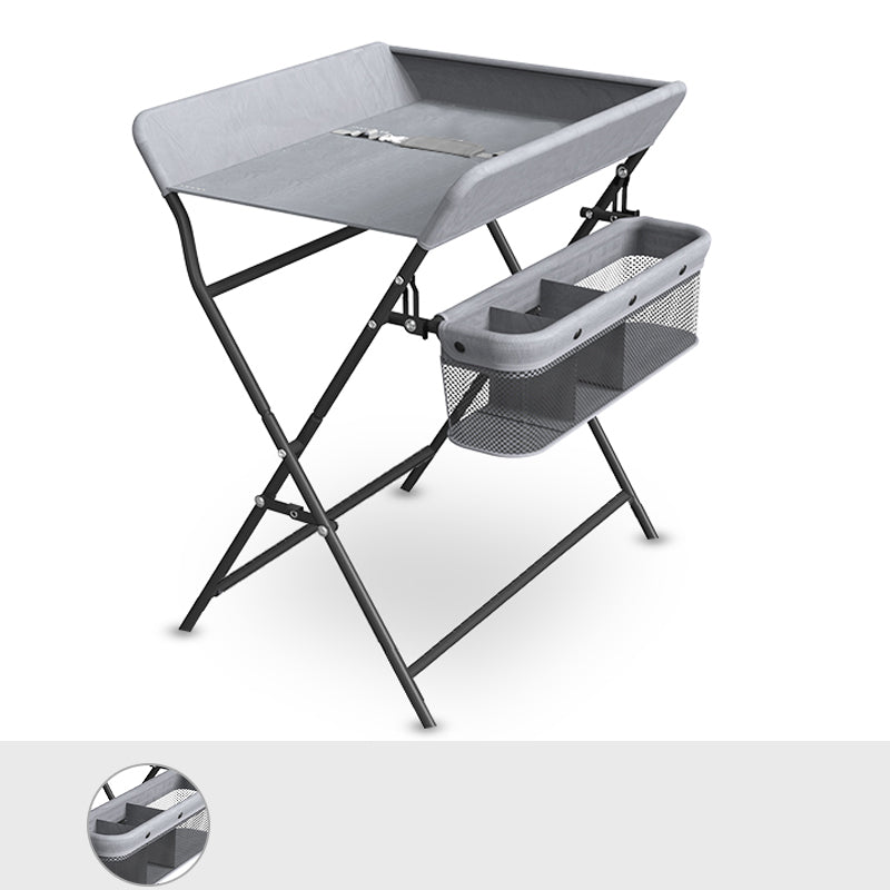 Portable Baby Changing Table Flat Top Changing Table with Safety Rails