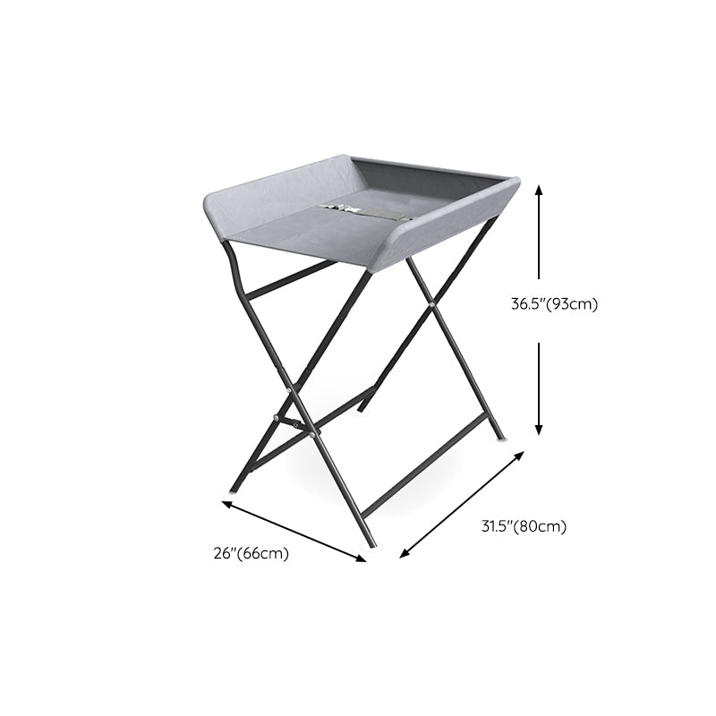 Portable Baby Changing Table Flat Top Changing Table with Safety Rails