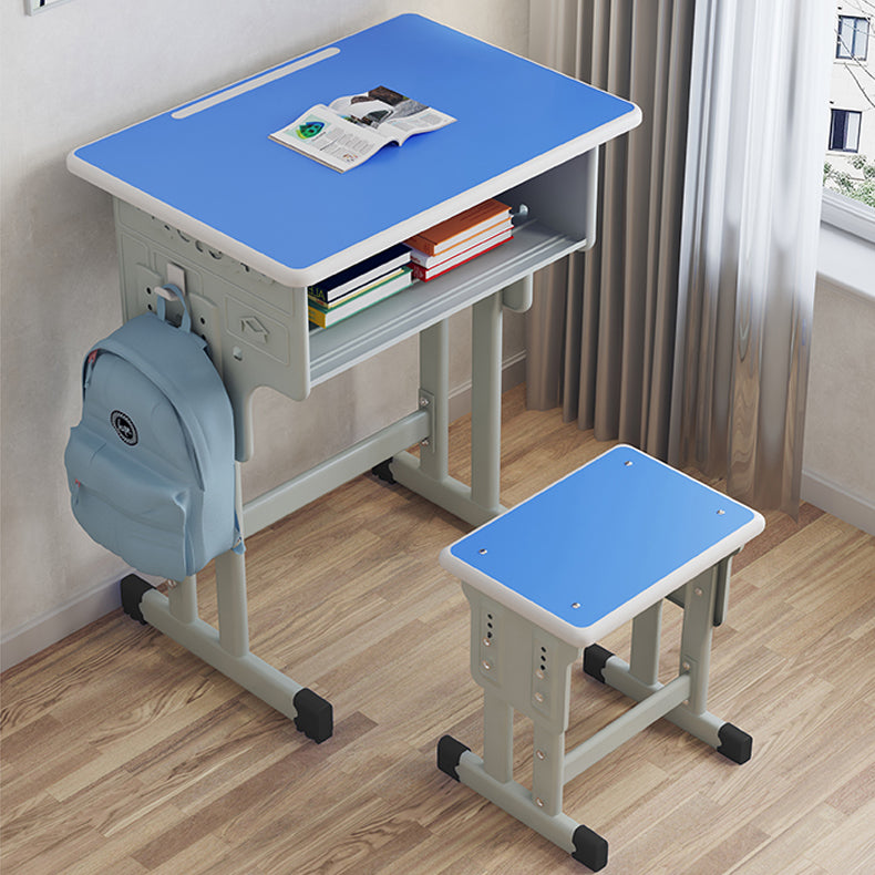 School Kids Desks Modern Adjustable Writing Desk with Storage