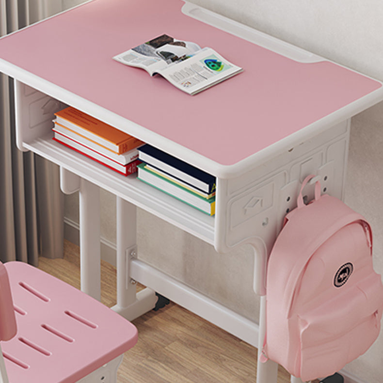 School Kids Desks Modern Adjustable Writing Desk with Storage