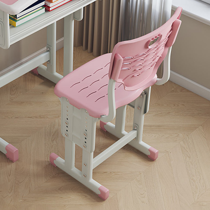 School Kids Desk and Chair Adjustable Writing Desk with Storage