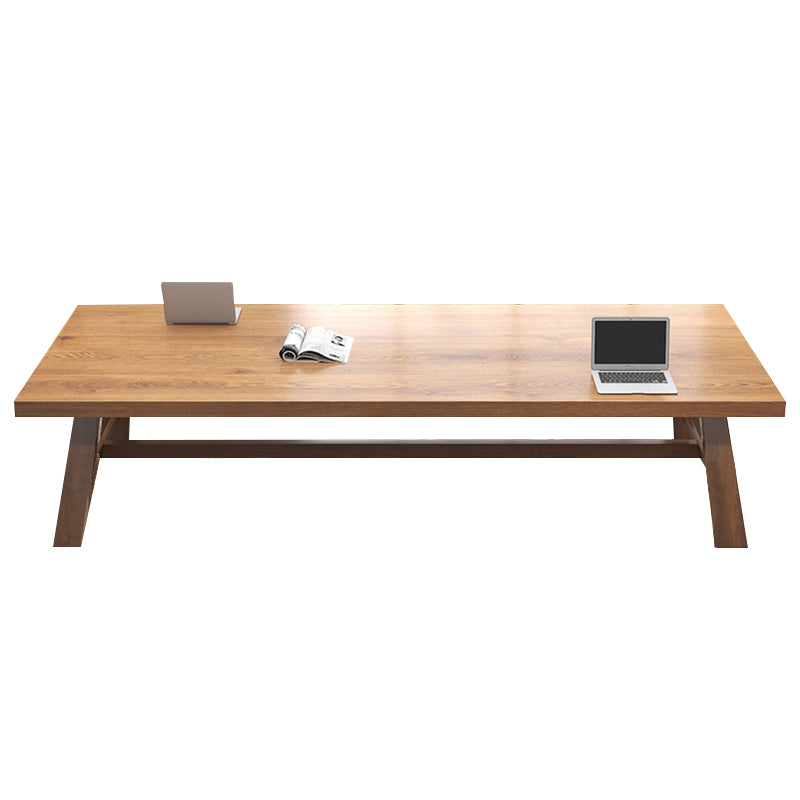 Modern Wood Task Desk Rectangular Shape Office Desk with 4 Legs