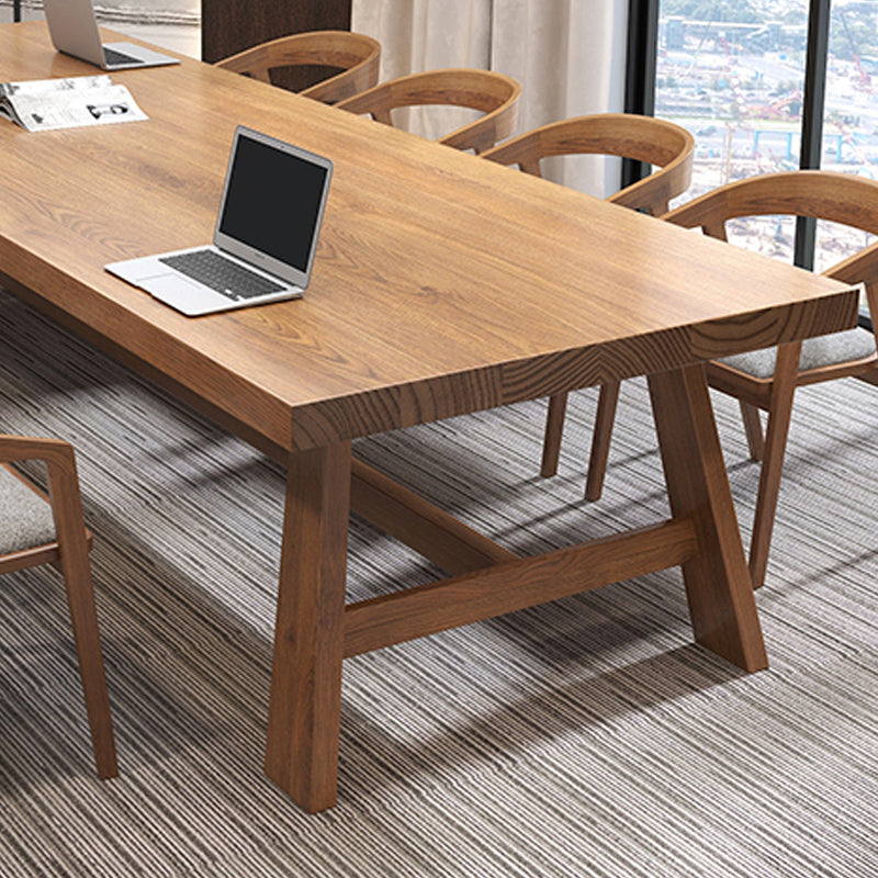 Modern Wood Task Desk Rectangular Shape Office Desk with 4 Legs