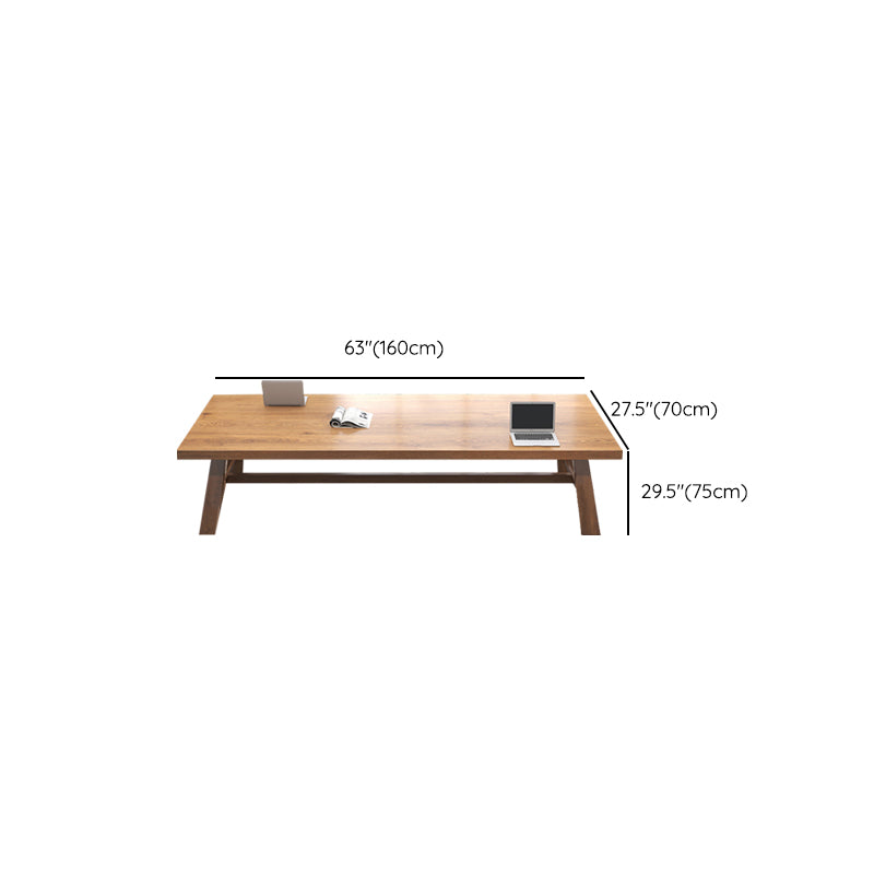 Modern Wood Task Desk Rectangular Shape Office Desk with 4 Legs