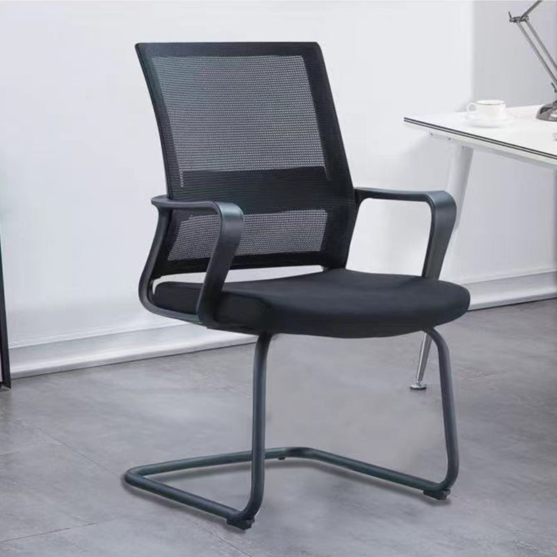 Modern Office Chair Fixed Arms No Distressing Ergonomic Chair with Breathable Back