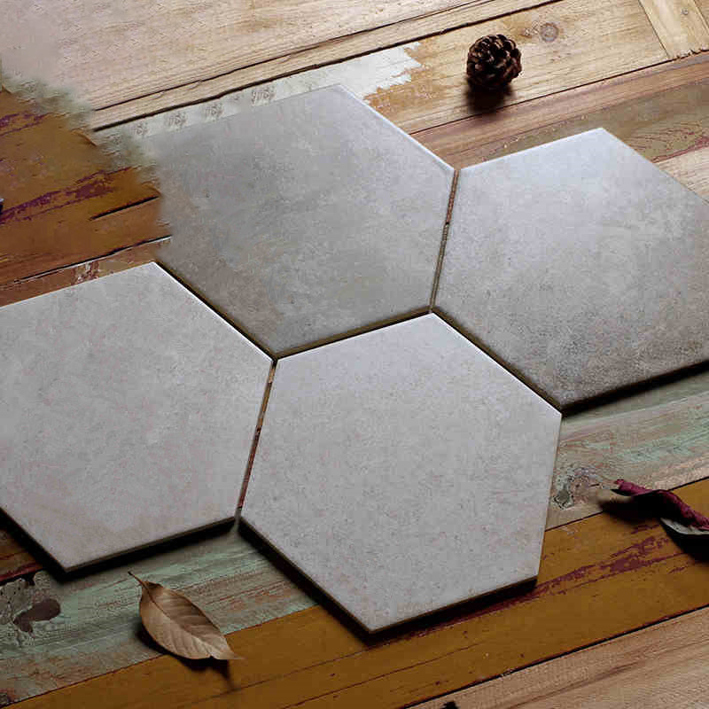 Modern Style Square Floor Tile Straight Edge Waterproof Concrete Floor Tile