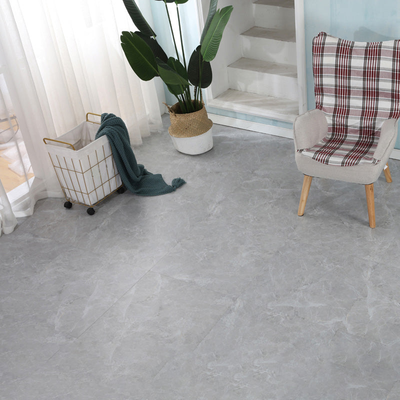 Home Indoor Vinyl Floor Peel and Stick Marble Print Square PVC Flooring