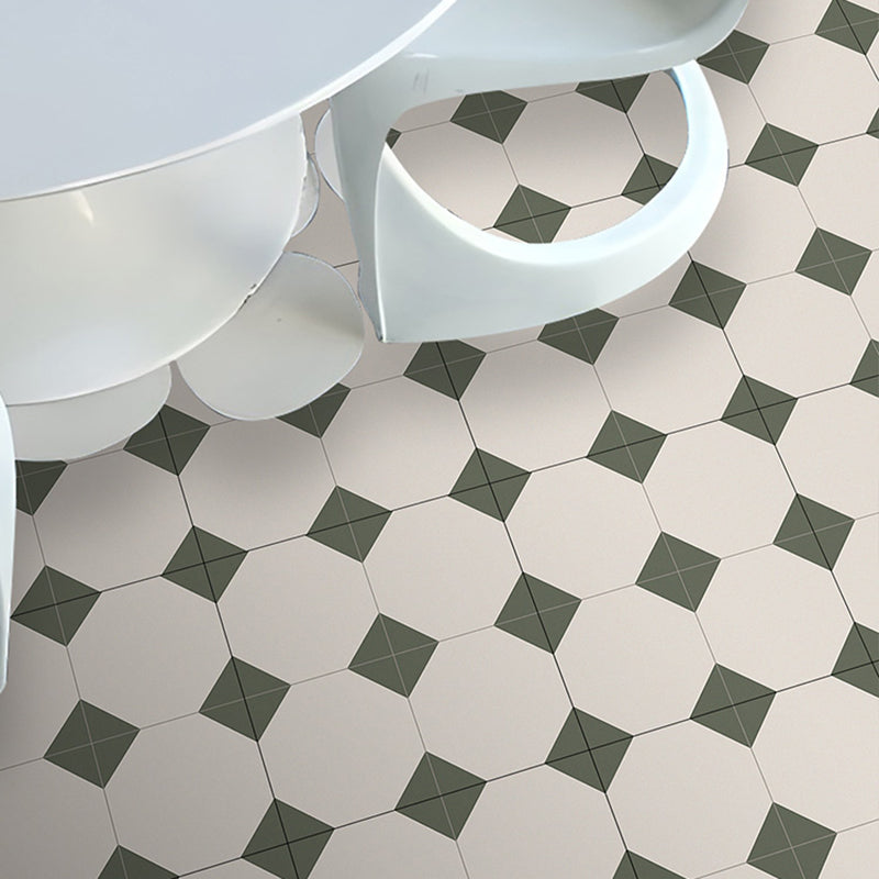 Square Peel & Stick Tile With Pattern Water Resistant Tile for Backsplash Wall