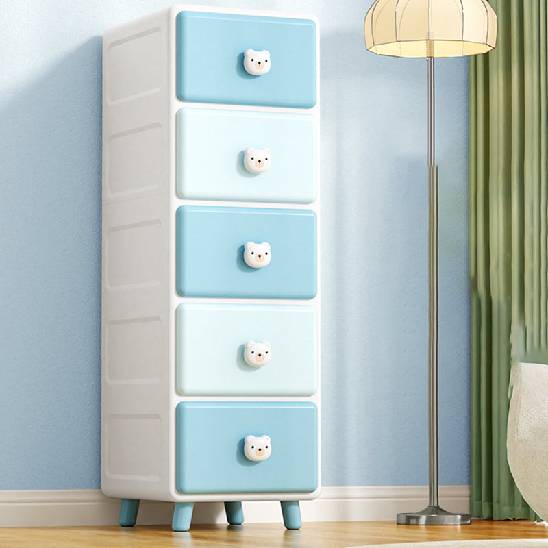 Contemporary Vertical Kids Furniture Plastic Nursery Dresser for Home