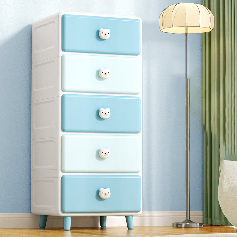 Contemporary Vertical Kids Furniture Plastic Nursery Dresser for Home