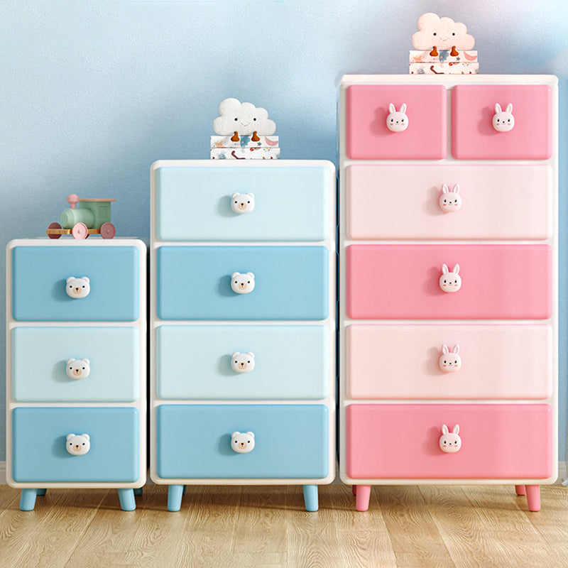 Contemporary Vertical Kids Furniture Plastic Nursery Dresser for Home