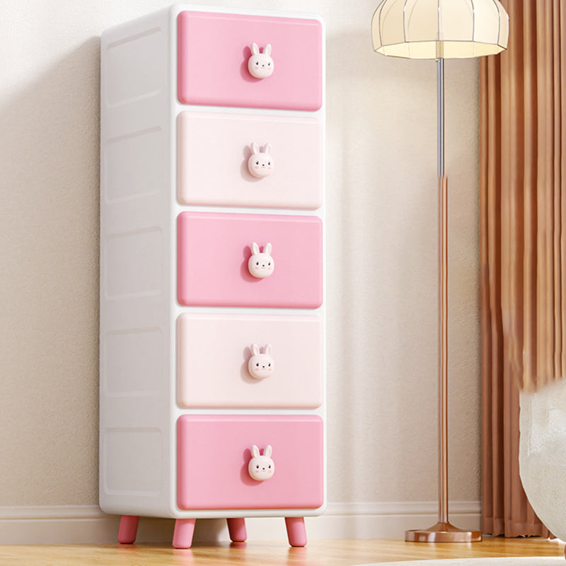 Contemporary Vertical Kids Furniture Plastic Nursery Dresser for Home