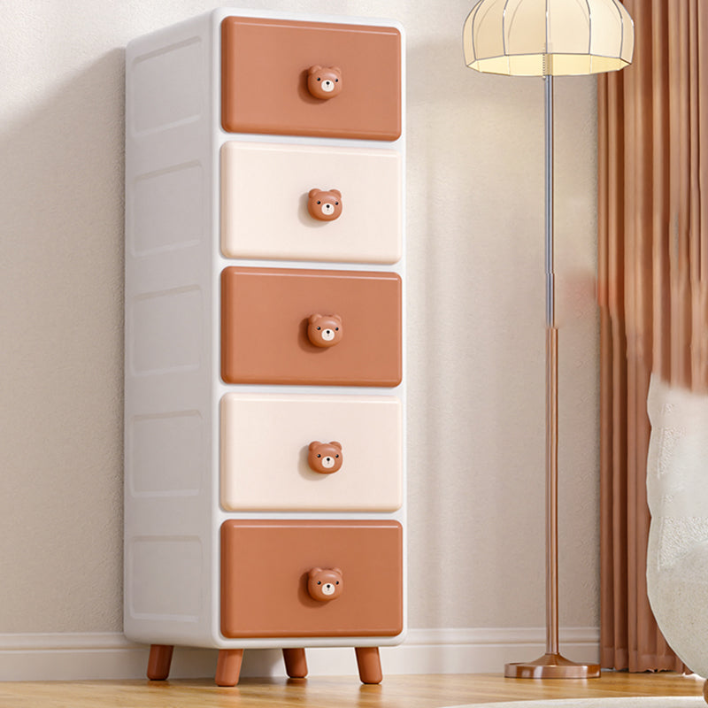 Contemporary Vertical Kids Furniture Plastic Nursery Dresser for Home