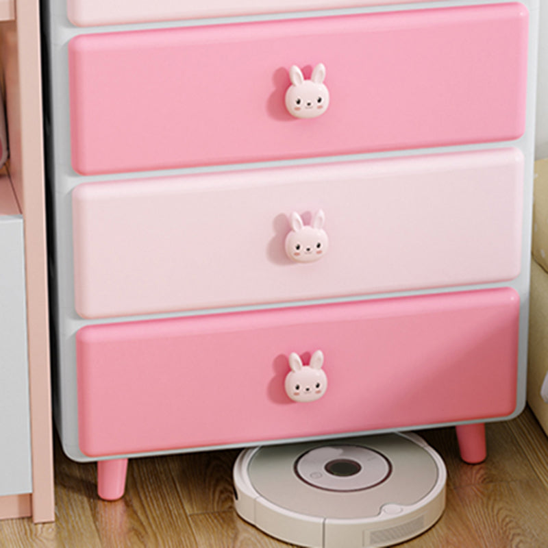 Contemporary Vertical Kids Furniture Plastic Nursery Dresser for Home