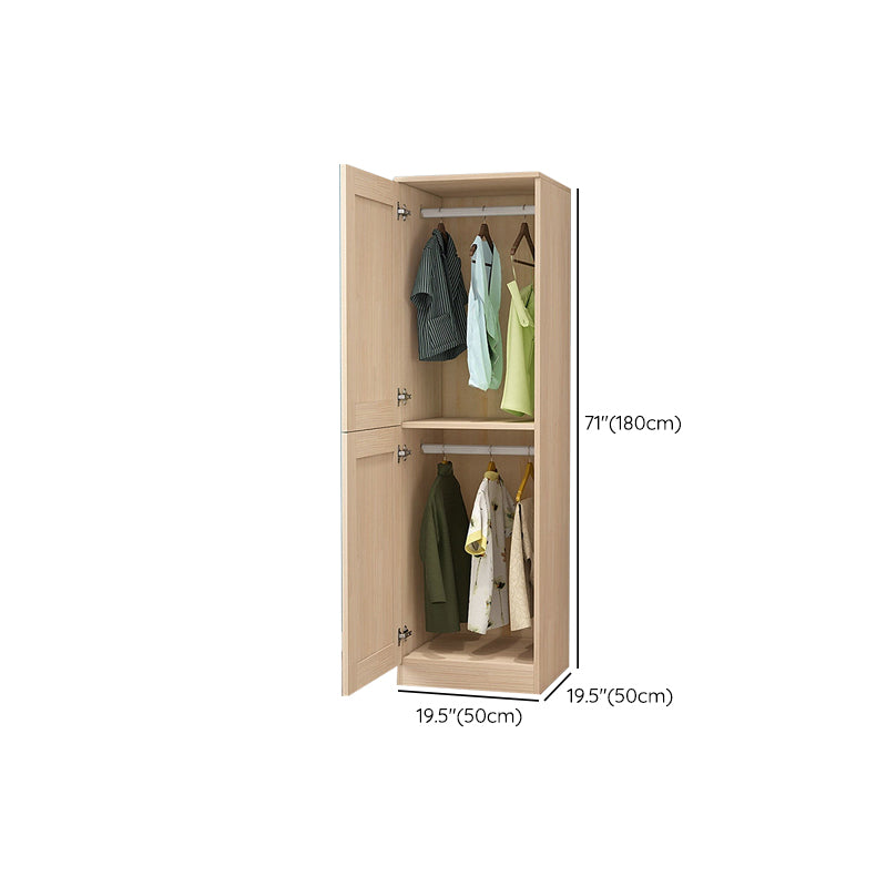 Solid Wood Kids Closet Modern Style Wardrobe Closet with Garment Rod