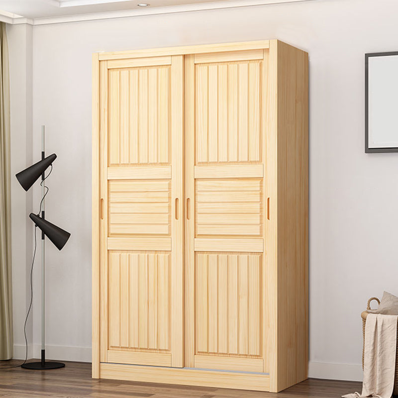 Modern Wardrobe Armoire Solid Wood Wardrobe Closet With Doors