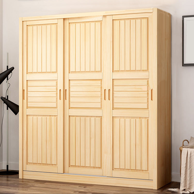 Modern Wardrobe Armoire Solid Wood Wardrobe Closet With Doors