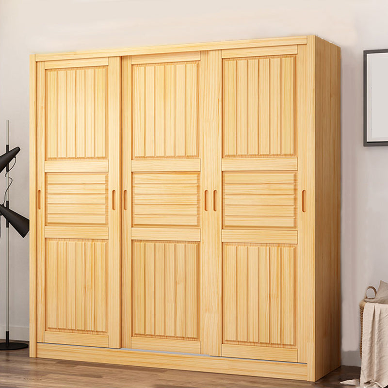 Modern Wardrobe Armoire Solid Wood Wardrobe Closet With Doors