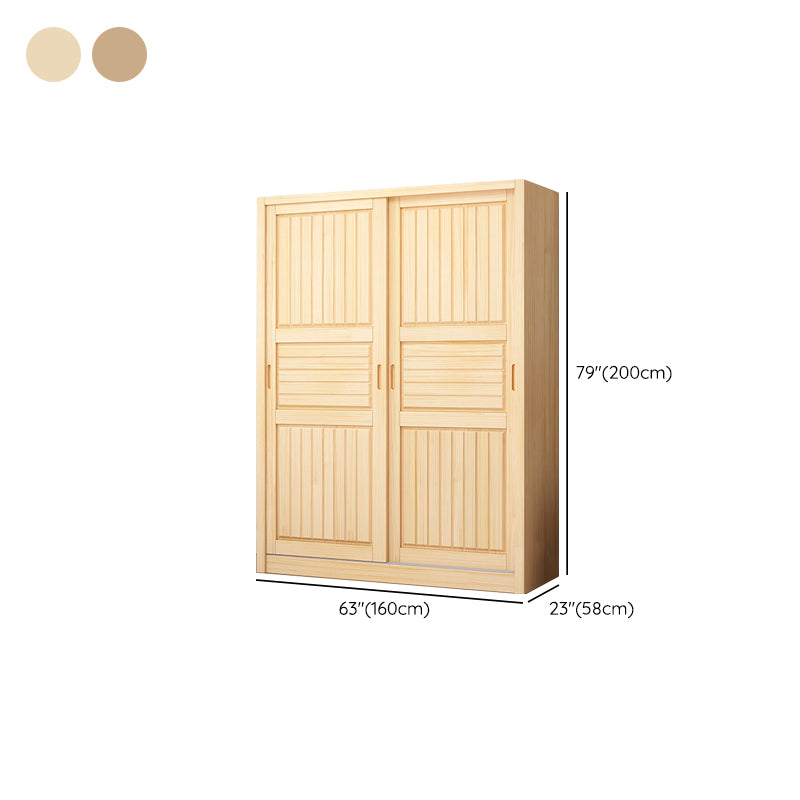 Modern Wardrobe Armoire Solid Wood Wardrobe Closet With Doors