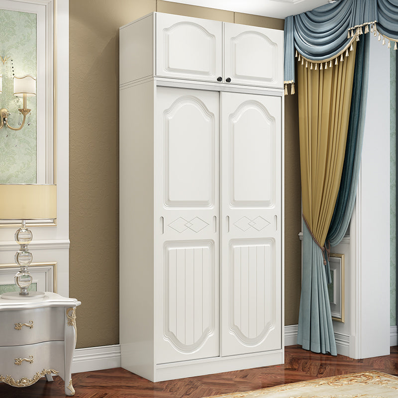 Contemporary Wardrobe Armoire Wood Wardrobe Closet with Door