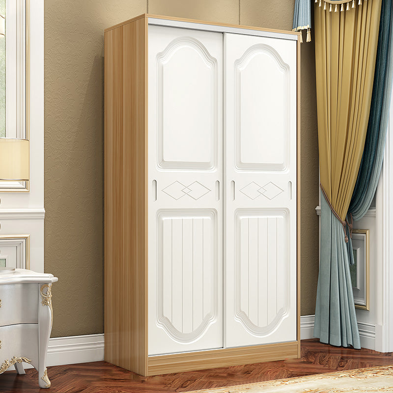 Contemporary Wardrobe Armoire Wood Wardrobe Closet with Door