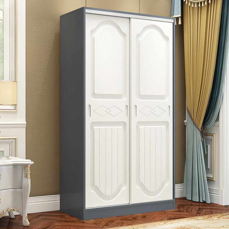 Contemporary Wardrobe Armoire Wood Wardrobe Closet with Door