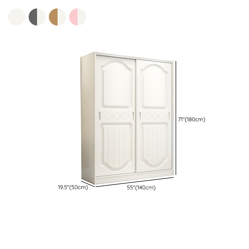 Contemporary Wardrobe Armoire Wood Wardrobe Closet with Door