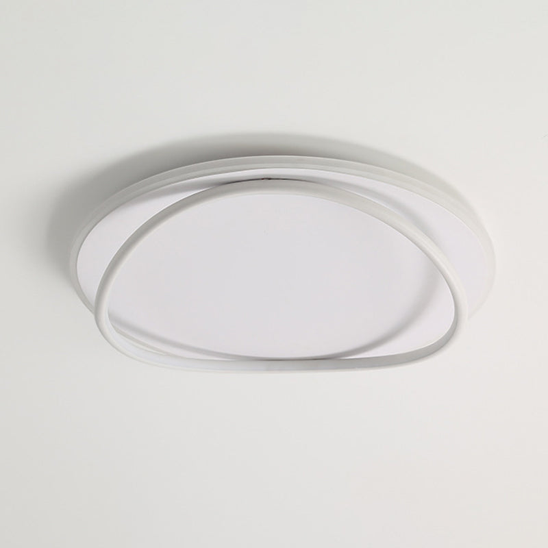 LED Ceiling Light Modern Style Ceiling Mount Light with Silica Gel Shade for Bedroom