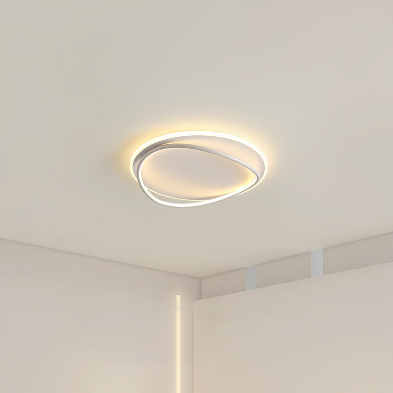 LED Ceiling Light Modern Style Ceiling Mount Light with Silica Gel Shade for Bedroom