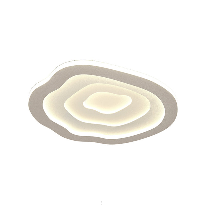 LED Modern Metal Flush Mount Cloud Shape Ceiling Light with Acrylic Shade for Living Room