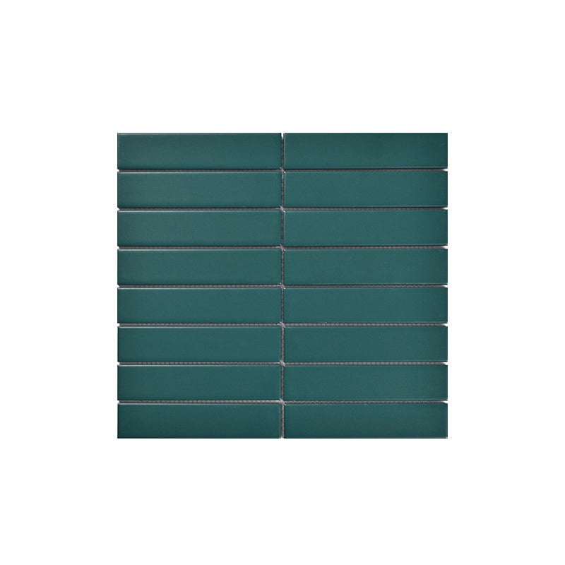 Square Mosaic Peel & Stick Tile in Green Water Resistant Mosaic Tile