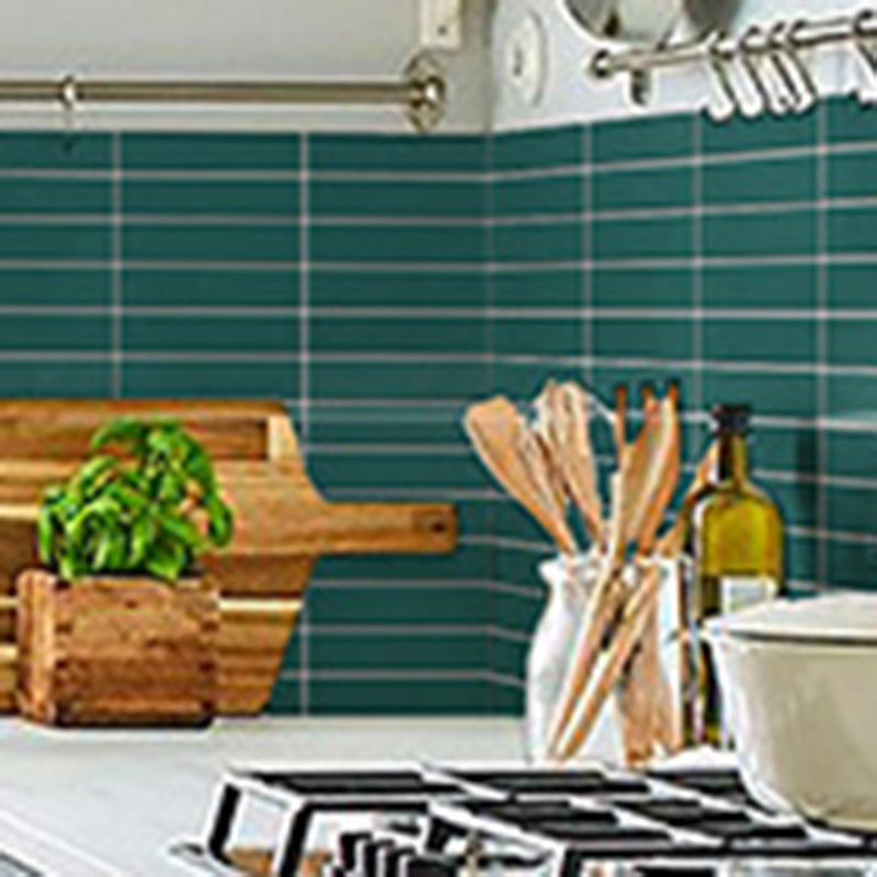 Square Mosaic Peel & Stick Tile in Green Water Resistant Mosaic Tile