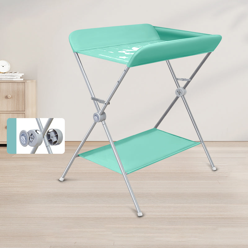 Folding and Portable Changing Table Metal Baby Changing Table with Pad