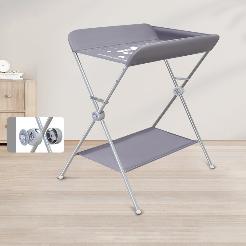 Folding and Portable Changing Table Metal Baby Changing Table with Pad