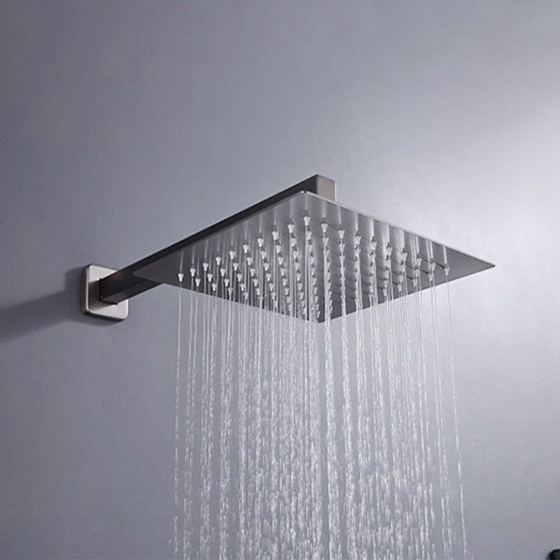 Modern Shower Head Combo Brass Ceiling Mounted Adjustable Spray Pattern Shower Combo