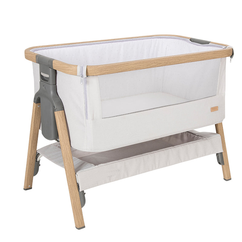 Modern Foldable Bedside Sleeper Toddler Cradle with Storage Shelf