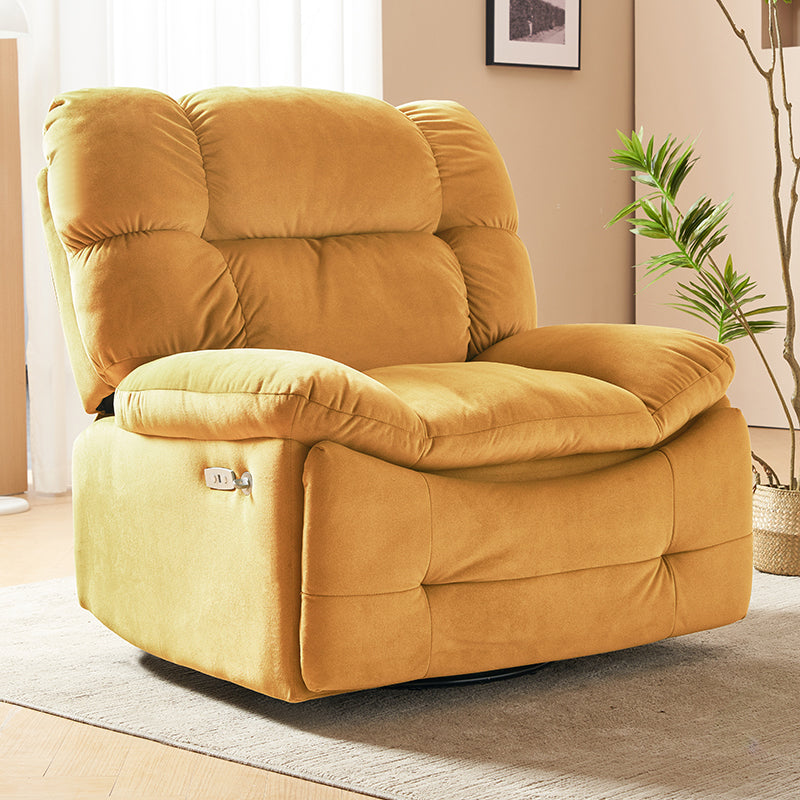 Solid Color Standard Recliner Upholstered Recliner Chair with Position Lock