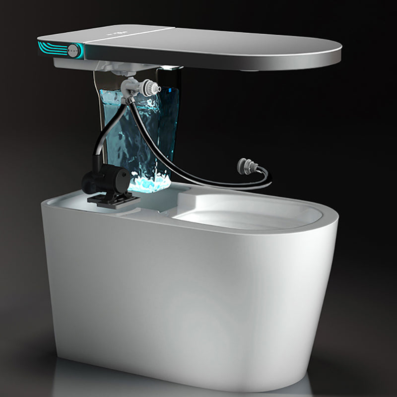 Modern Floor Standing Bidet with Water Pressure Control in White