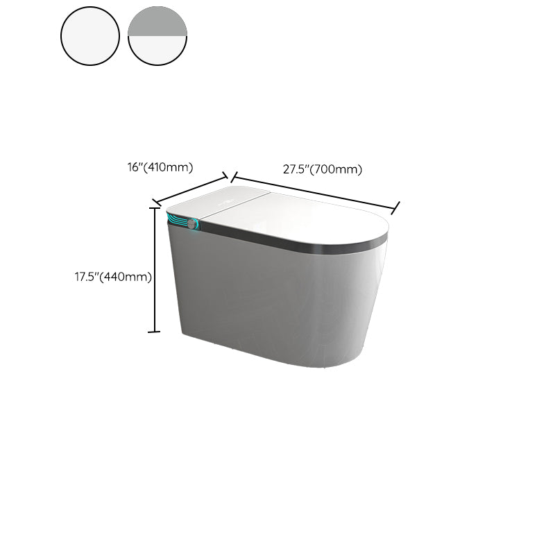 Modern Floor Standing Bidet with Water Pressure Control in White