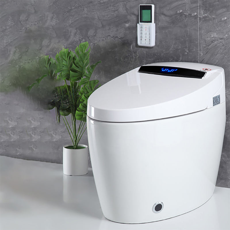 Contemporary Floor Standing Bidet Elongated Smart Bidet with Heated Seat