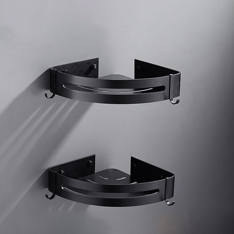 Matte Black Modern Bathroom Accessory Set, Set of 3, Bath Shelf