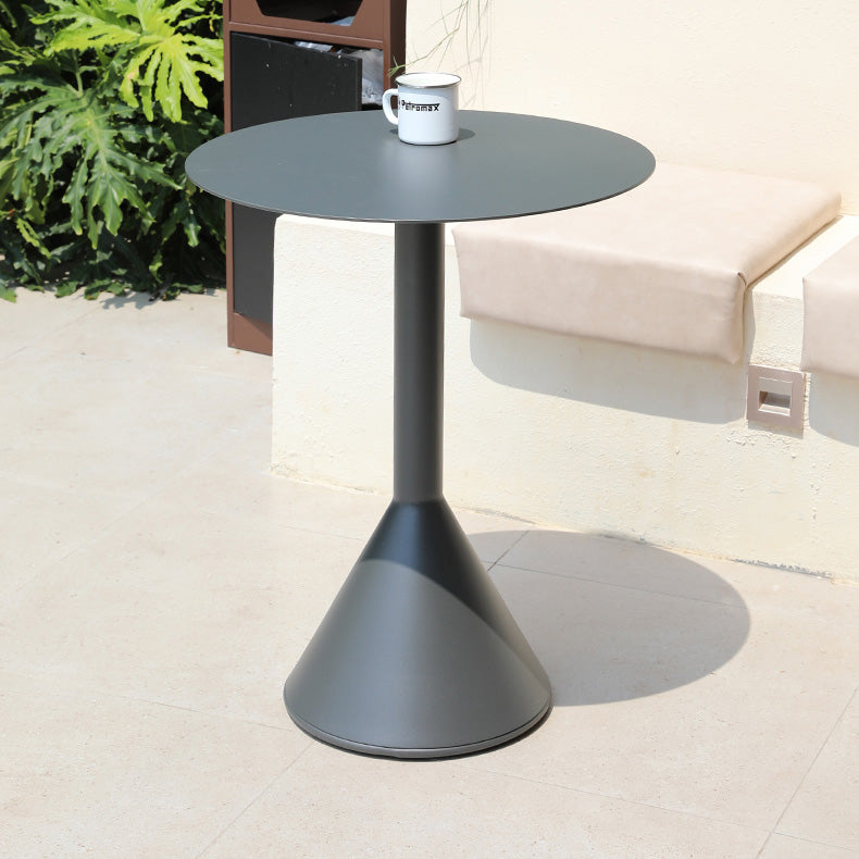 Metal Dining Table Contemporary Bistro Table - 23.62"L x 23.62"W x 29.13"H