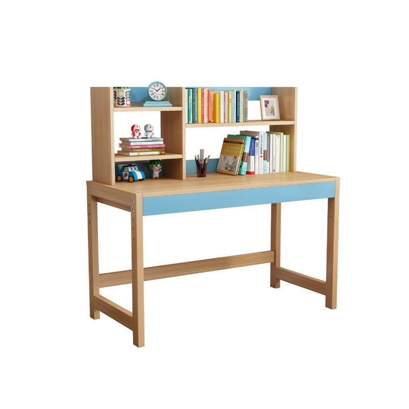 Home Kids Desk with Shelf Wooden Writing Desk Kids Desk and Chair