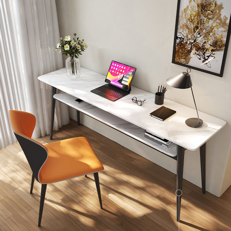 Rectangular Shaped Modern Style Office Desk 4 Legs Writing Desk for Home