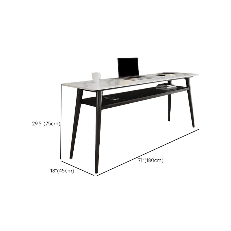 Rectangular Shaped Modern Style Office Desk 4 Legs Writing Desk for Home