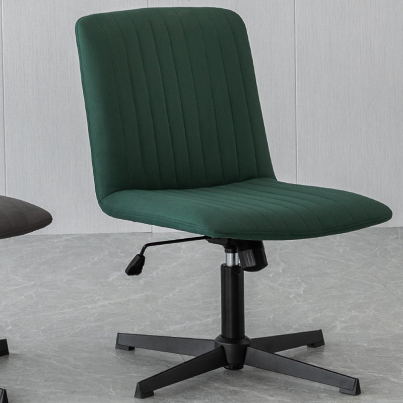 Armless Office Chair Adjustable Seat Height No Distressing Ergonomic Desk Chair