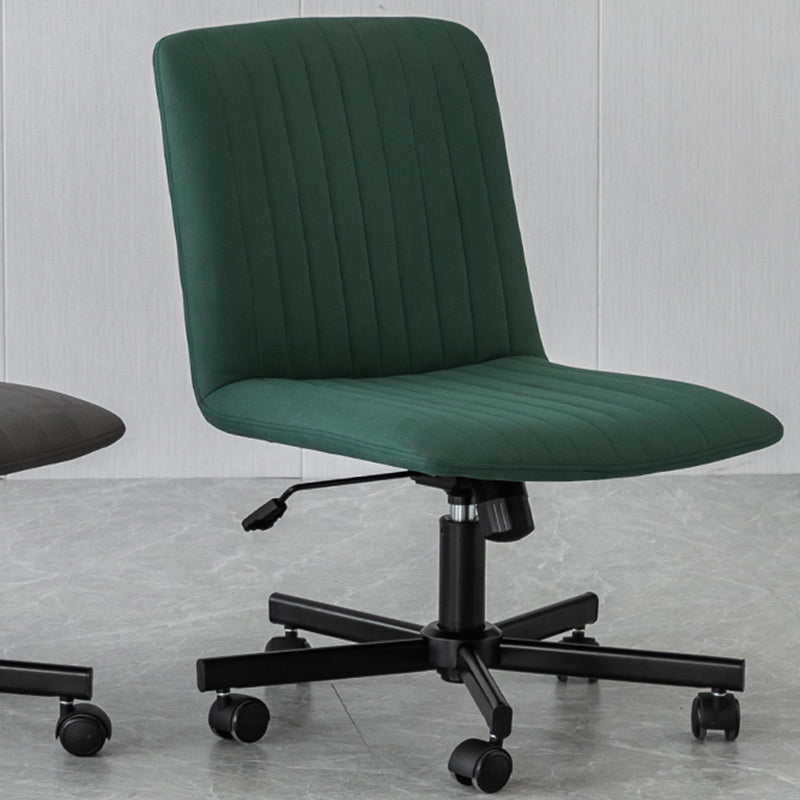 Armless Office Chair Adjustable Seat Height No Distressing Ergonomic Desk Chair