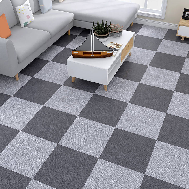 Home Indoor Vinyl Floor Coiled Marble Print Square PVC Vinyl Flooring