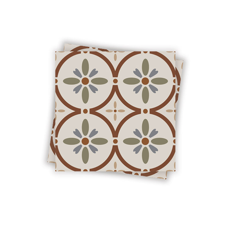 Water Resistant Peel & Stick Tile Square Pattern Printing Single Tile