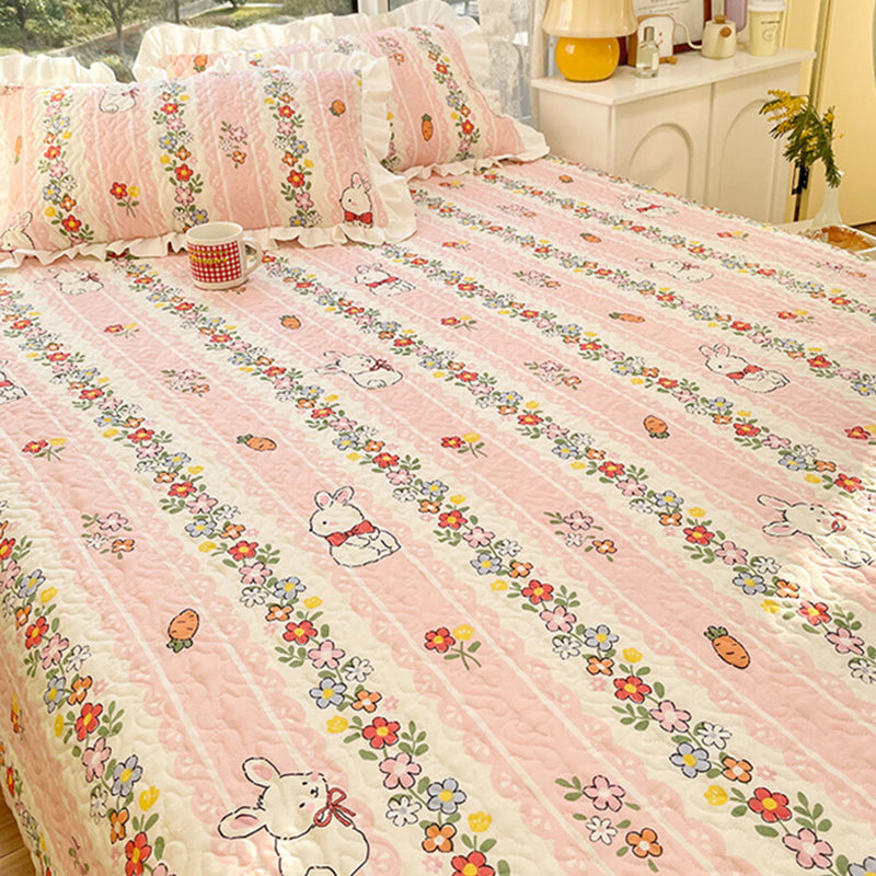 Modern Style Fitted Sheet Floral Cotton Bed Sheet Set for Bedroom